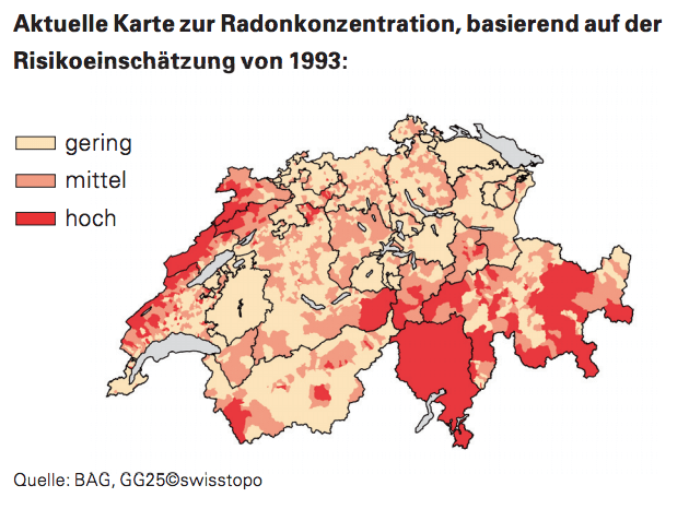 Radon Karte Schweiz