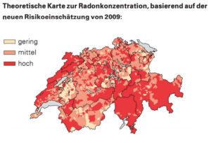 Radon Konzentration Schweiz