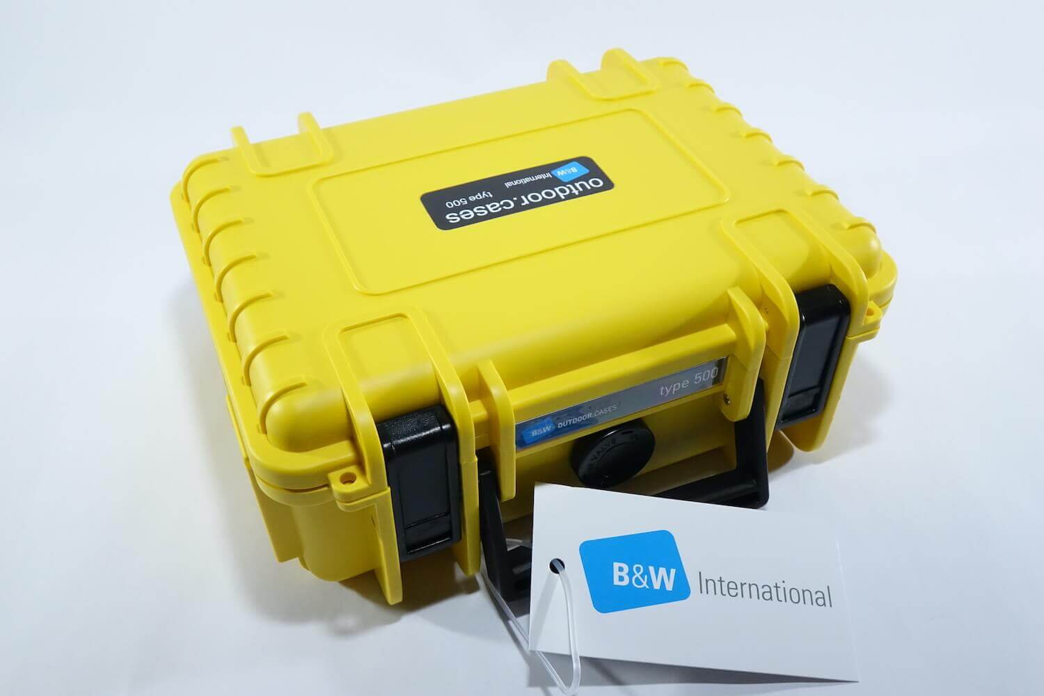 B&W 500 SI Schutzkoffer gelb zum MR-50 Geigerzähler