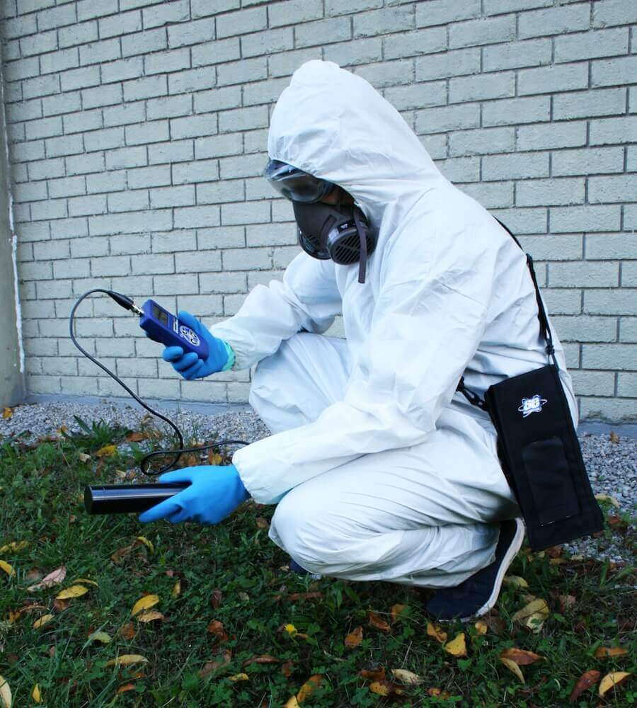 Szintillationszähler Radiation Alert Gamma View im Einsatz.